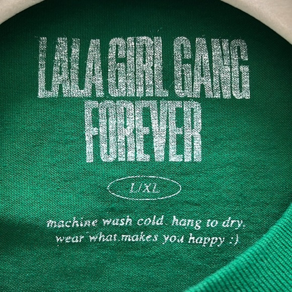 Dressed in Lala Have More Fun Oversized Tee in Green - Picture 5 of 5